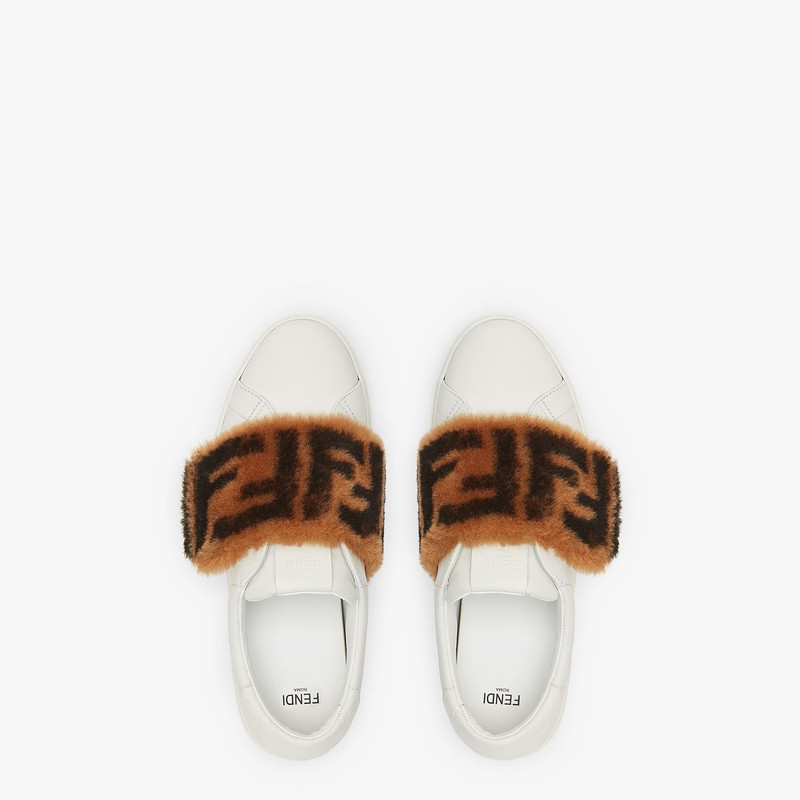 White leather slip-ons 4