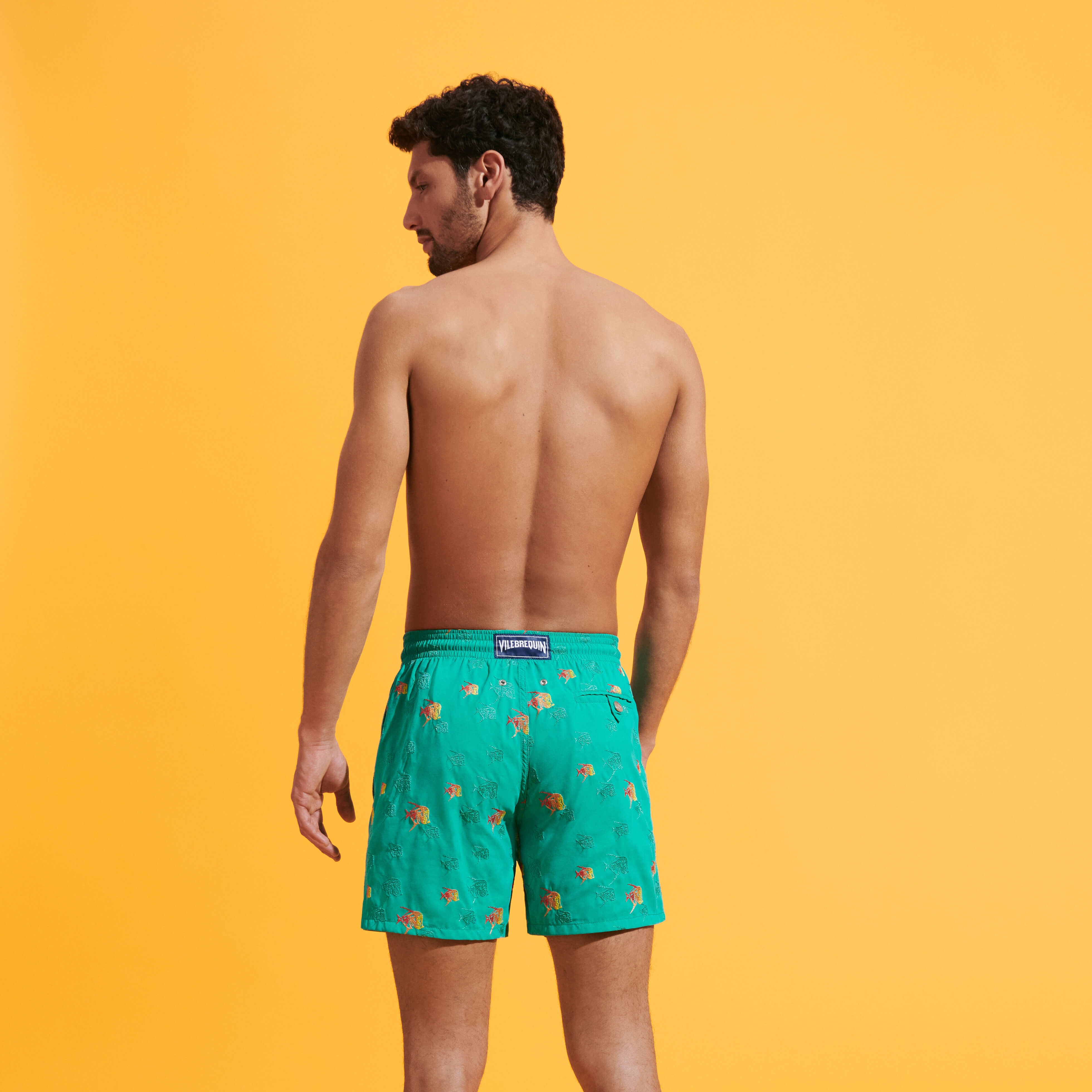 Men Swim Trunks Embroidered Piranhas - Limited Edition - 4