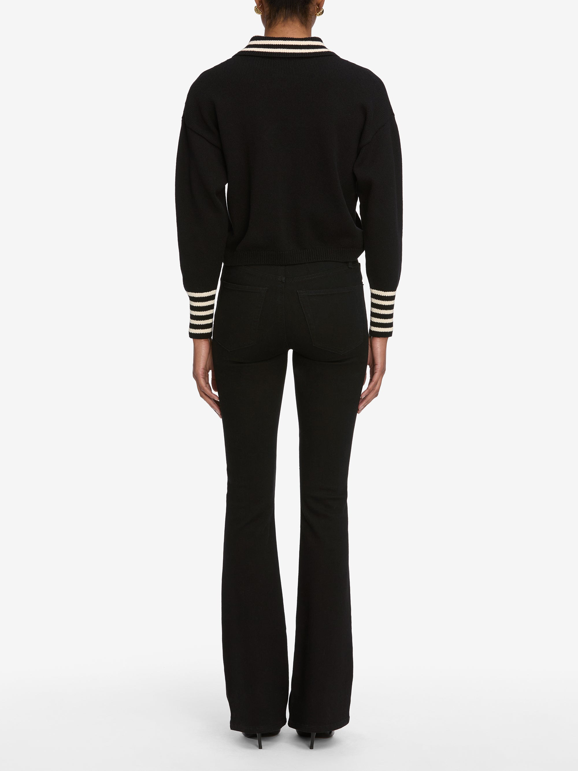 The Sailor Pullover in Black Multi - 6