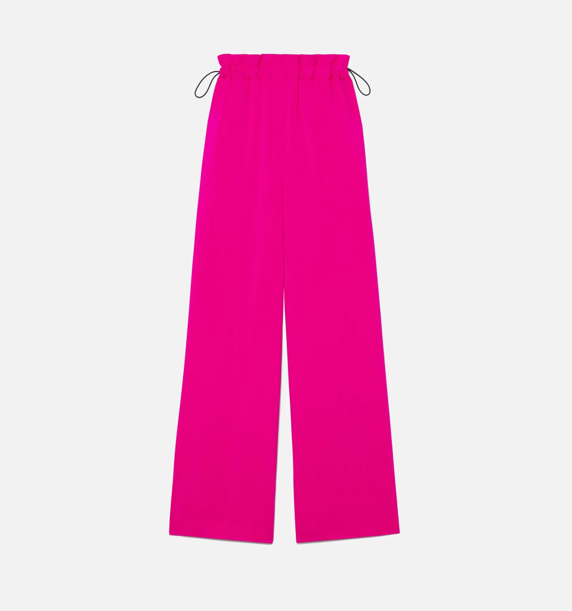 Flared Trousers With Elasticated Waist - 5