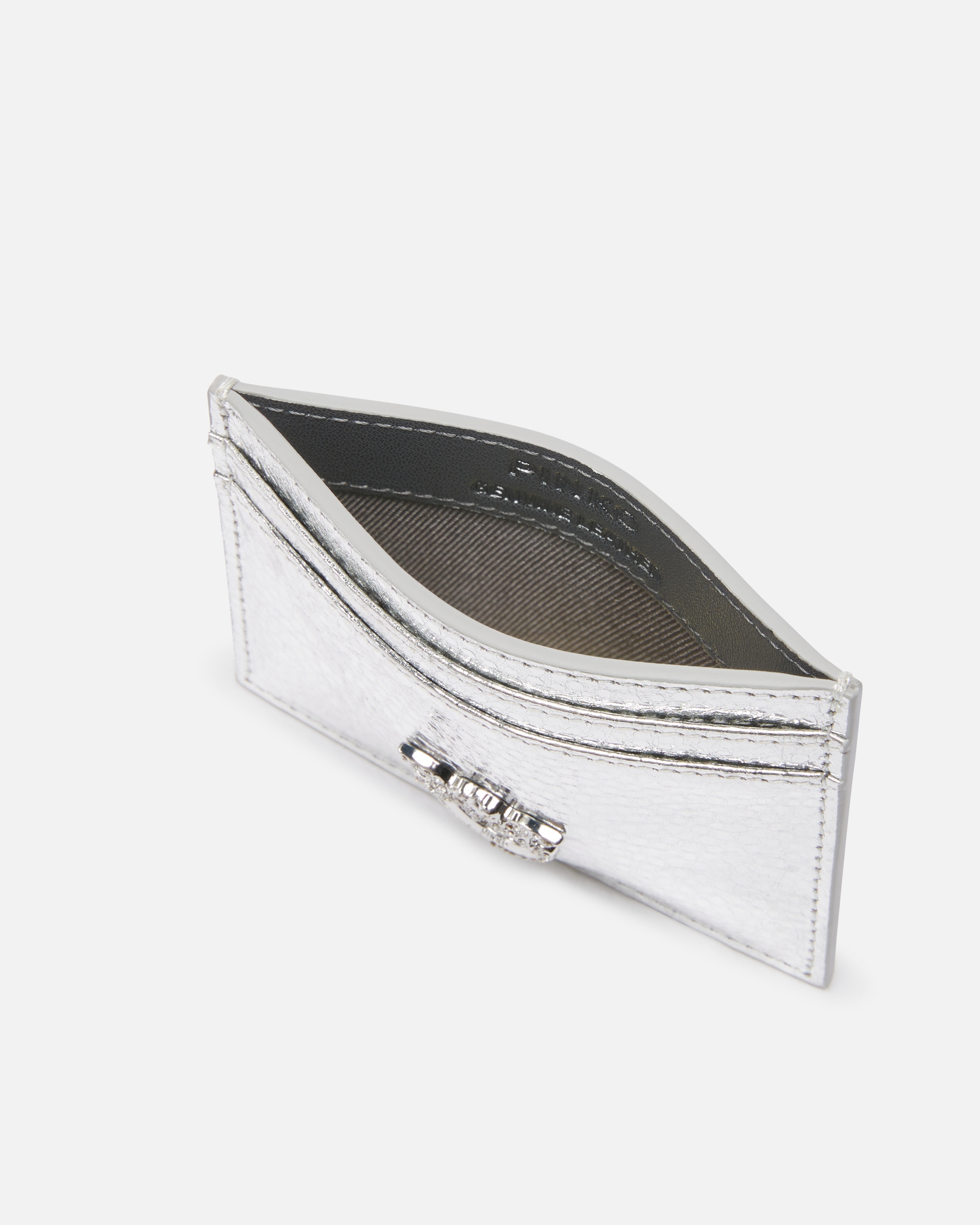 METALLIC LEATHER CARD HOLDER - 3