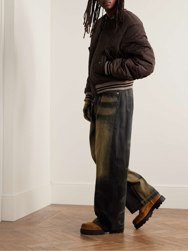 Rick Owens DRKSHDW Geth Wide-Leg Distressed Jeans outlook