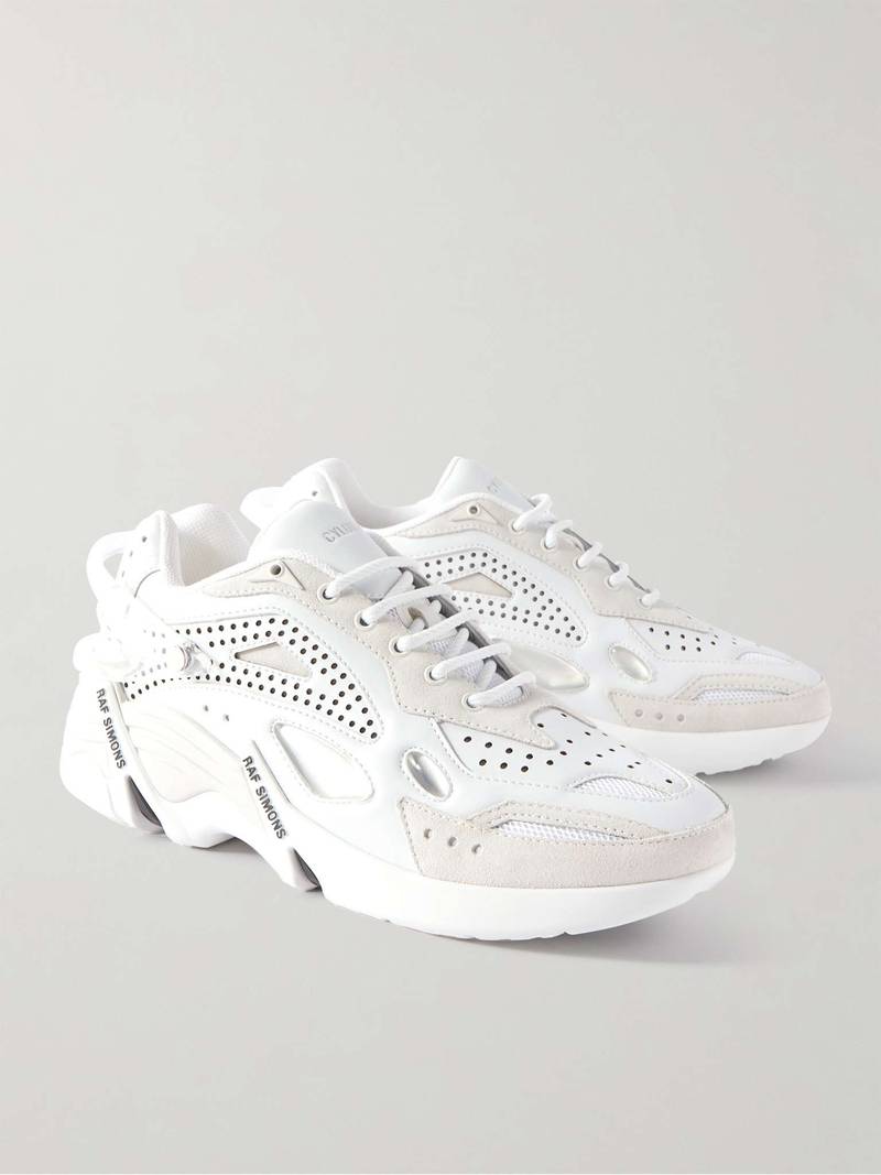 Cylon-21 Suede-Trimmed Rubber Sneakers 4