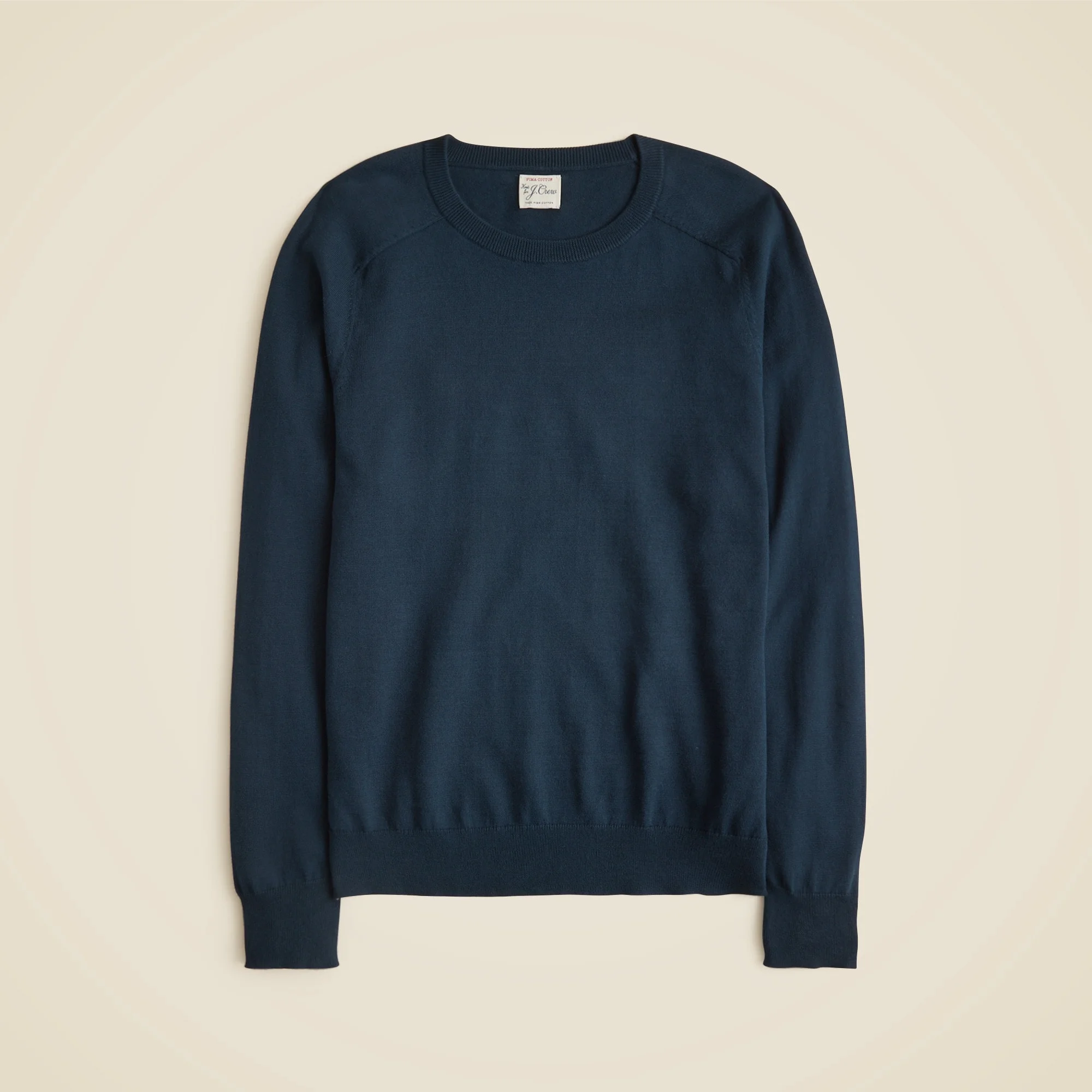 Pima cotton crewneck sweater - 1