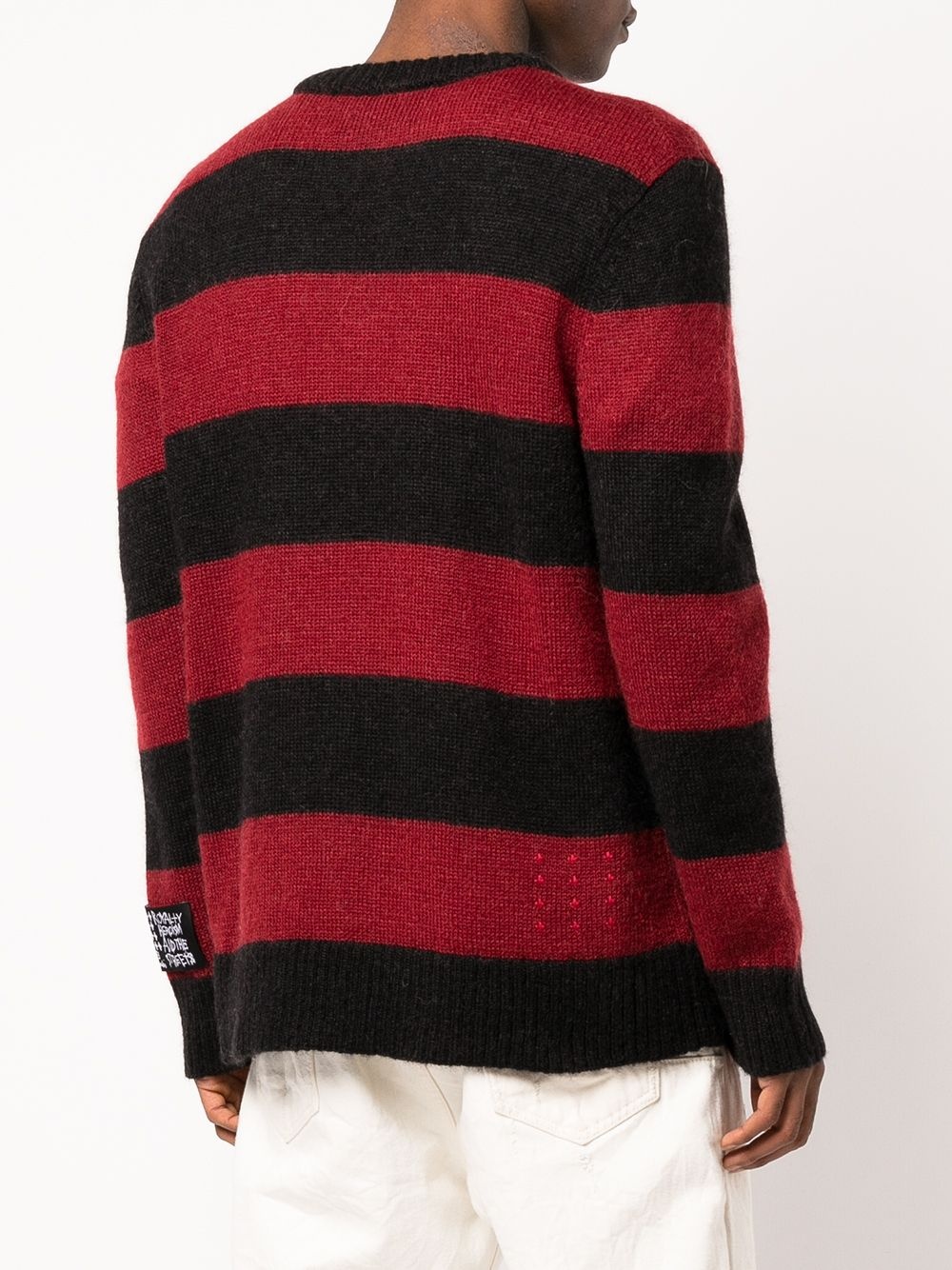 striped knitted jumper - 4