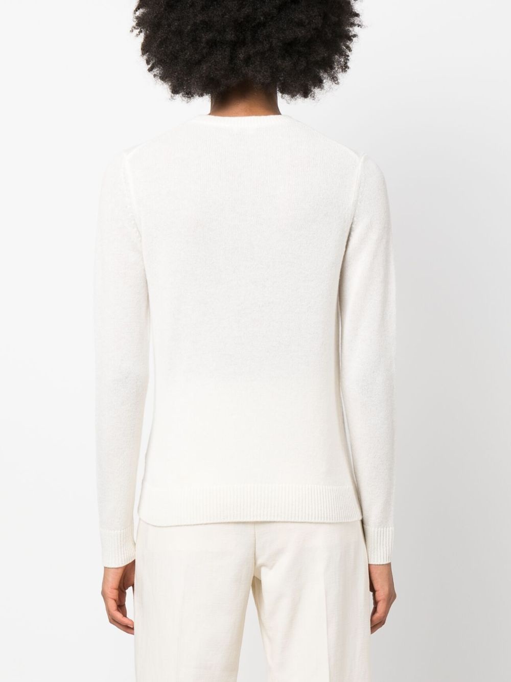 long-sleeved cashmere jumper - 4