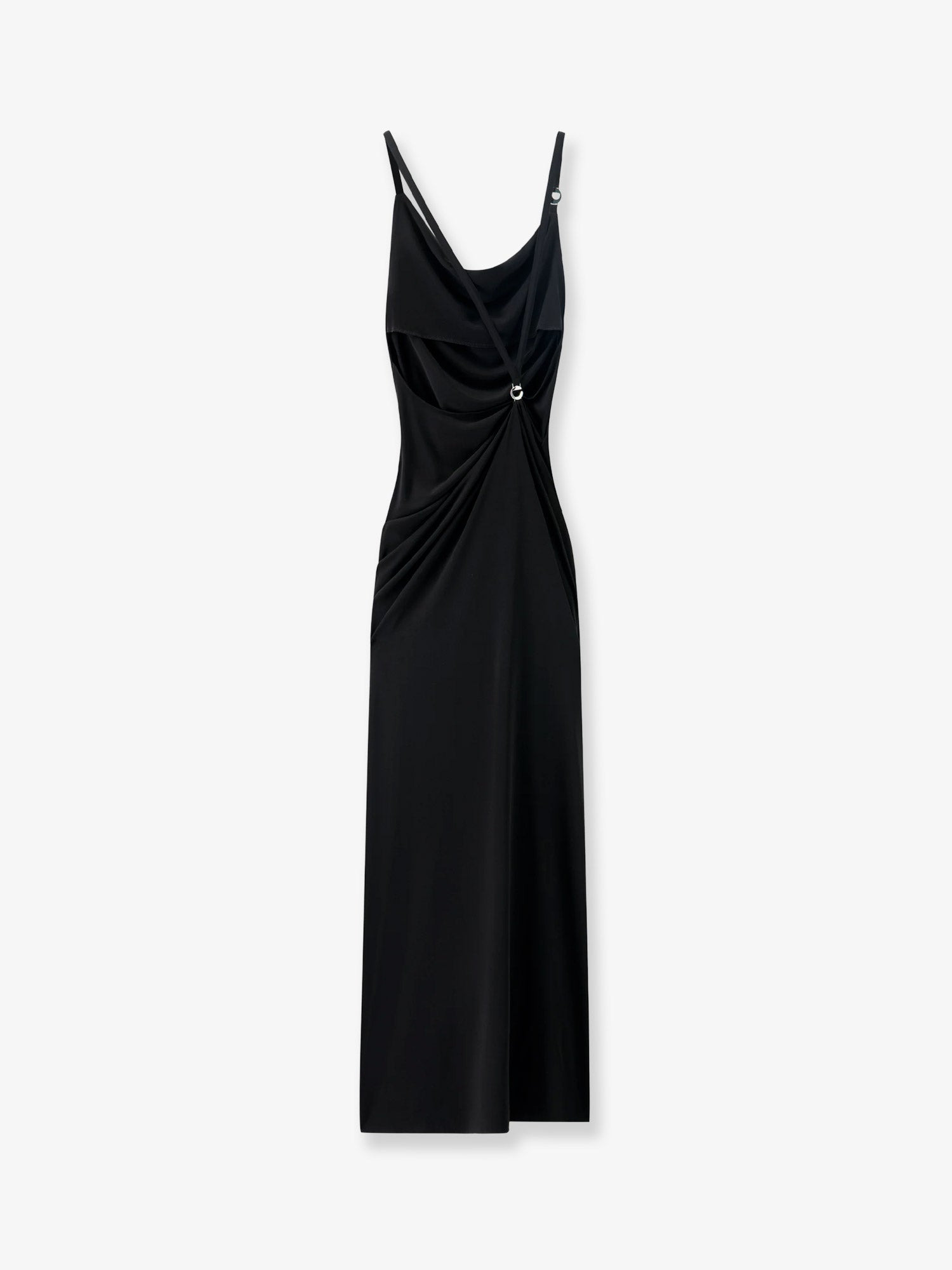 Stretch Fabric Long Dress - 5
