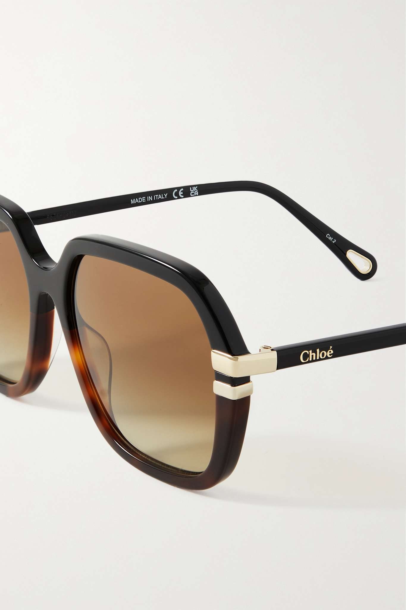 West round-frame tortoiseshell recycled-acetate sunglasses - 4