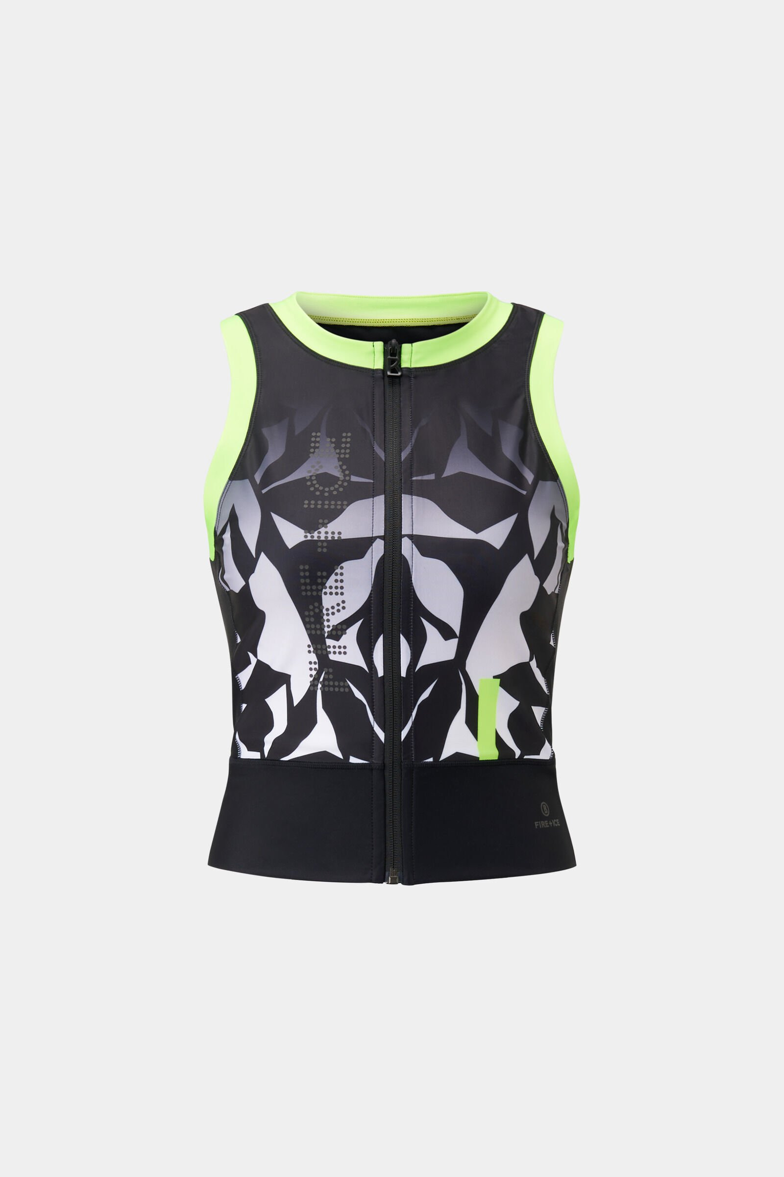 Zip top Alma in Black/Grey - 1