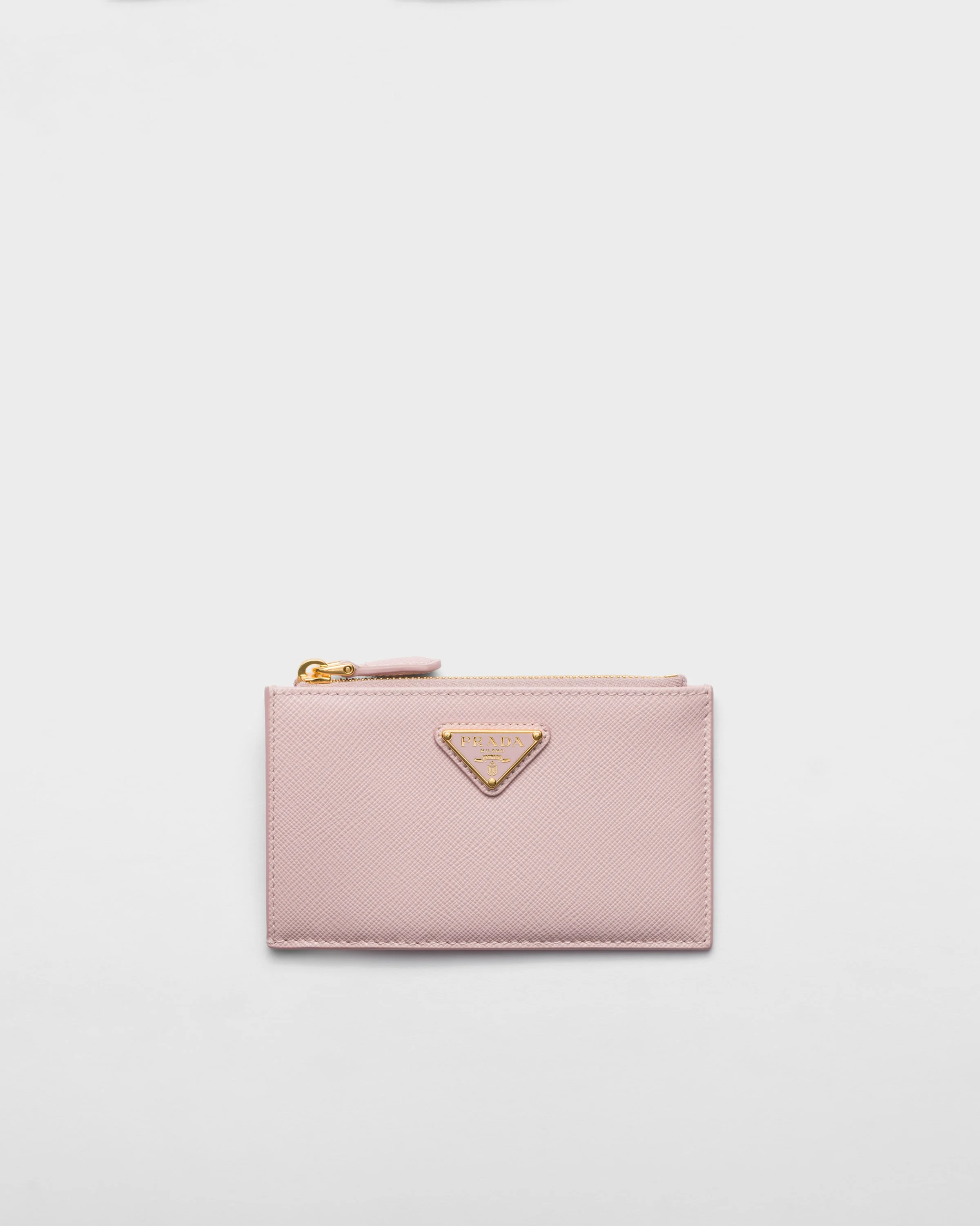 Printed Saffiano leather card holder - 1