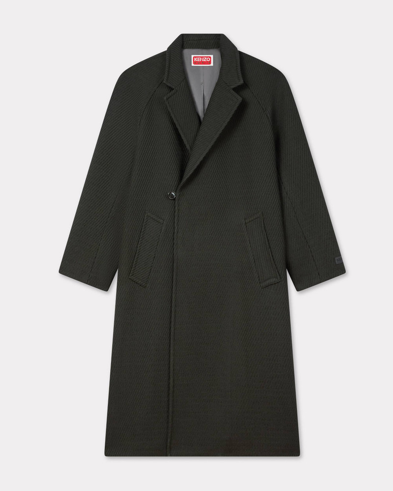 Wrap coat in mixed virgin wool 1