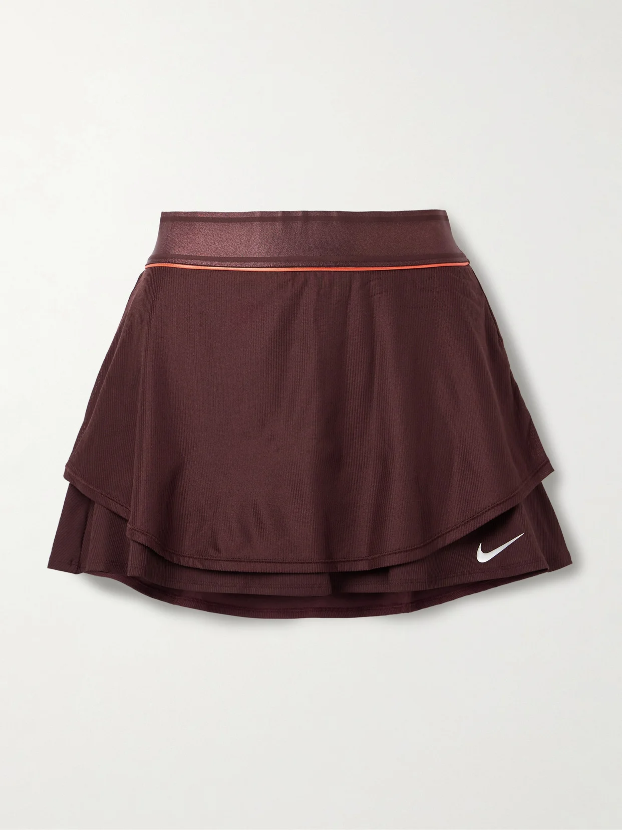 Nikecourt Slam Layered Ribbed Dri-fit Tennis Skirt - 1