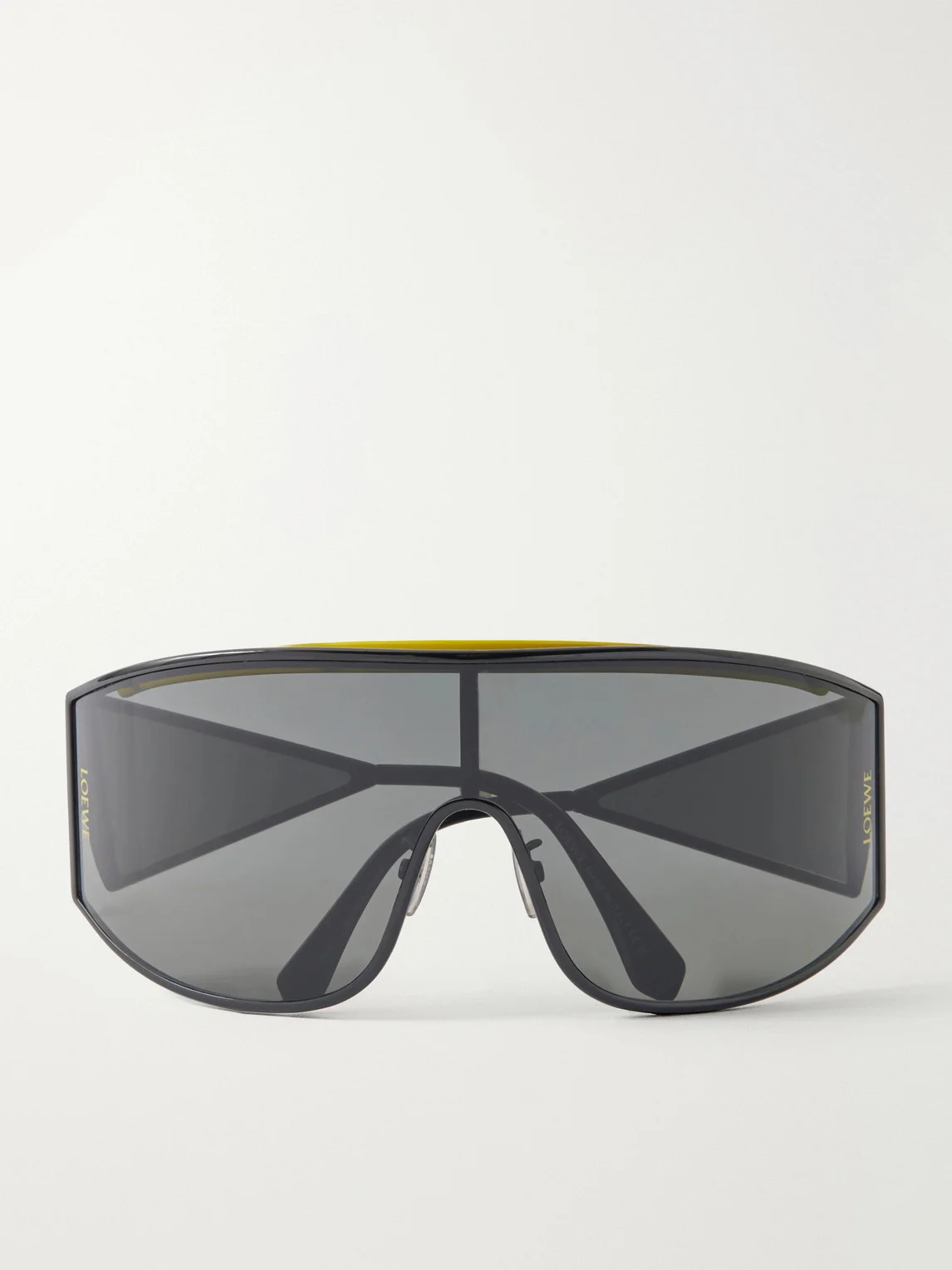 Speed Shield Aviator-Style Metal Sunglasses - 1
