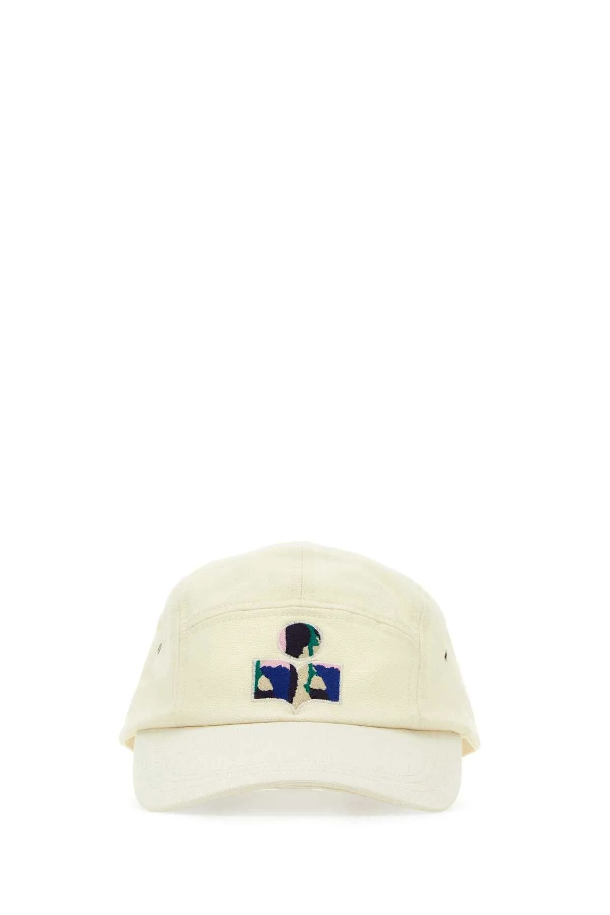 Isabel Marant Men Ivory Cotton Tedji Baseball Cap - 1