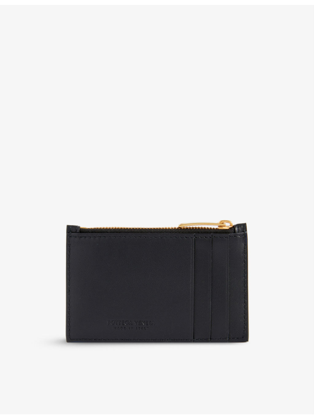 Intrecciato leather card holder - 3