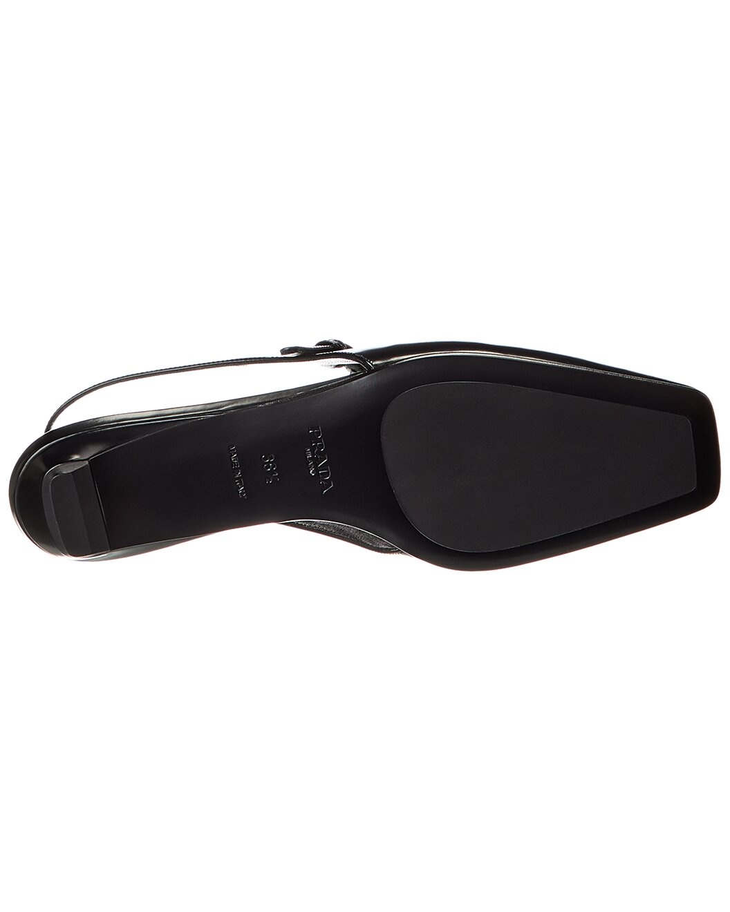 Prada Mary Jane Patent Slingback Ballerina Flat - 4