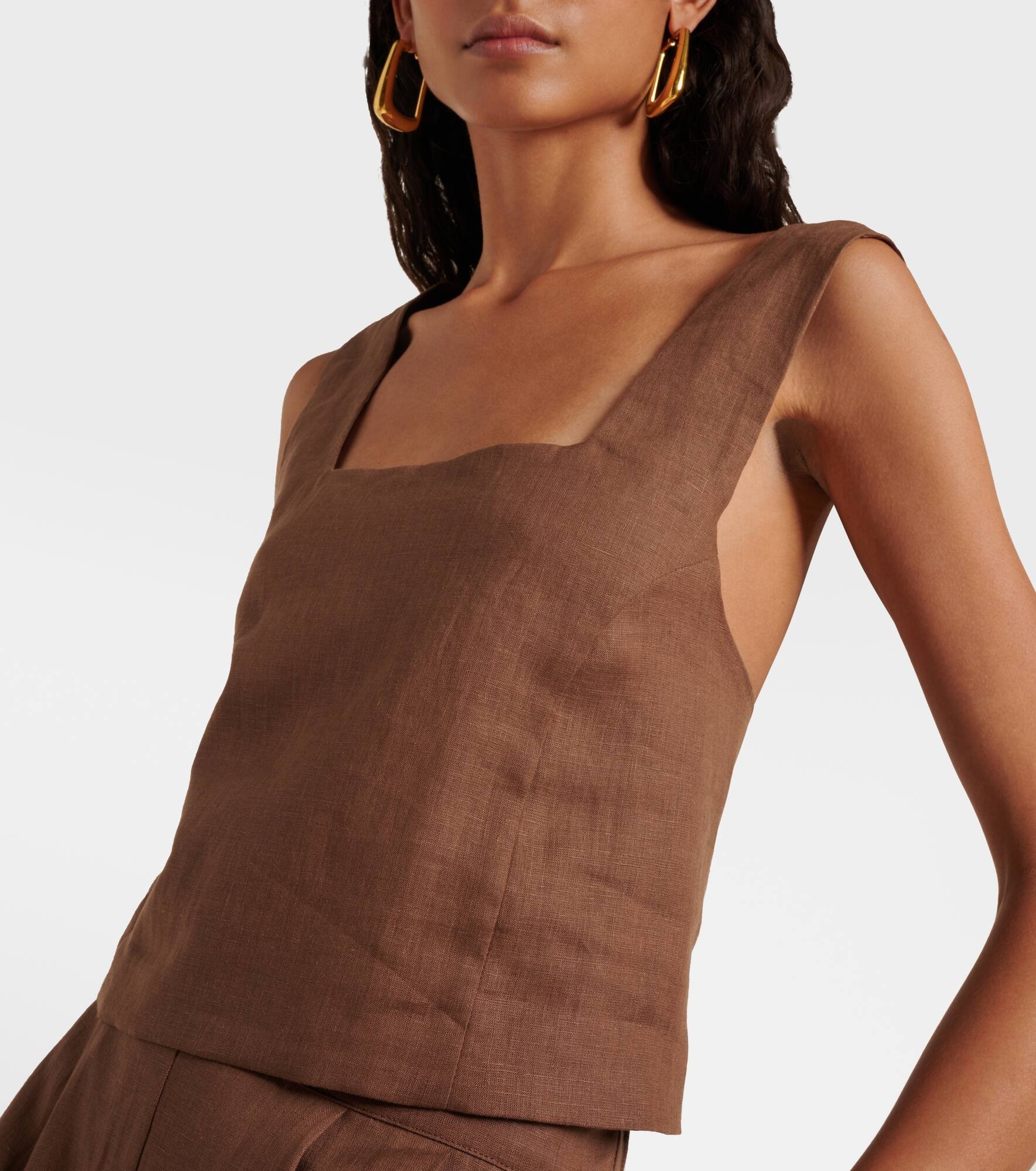 Cozumel linen tank top - 6