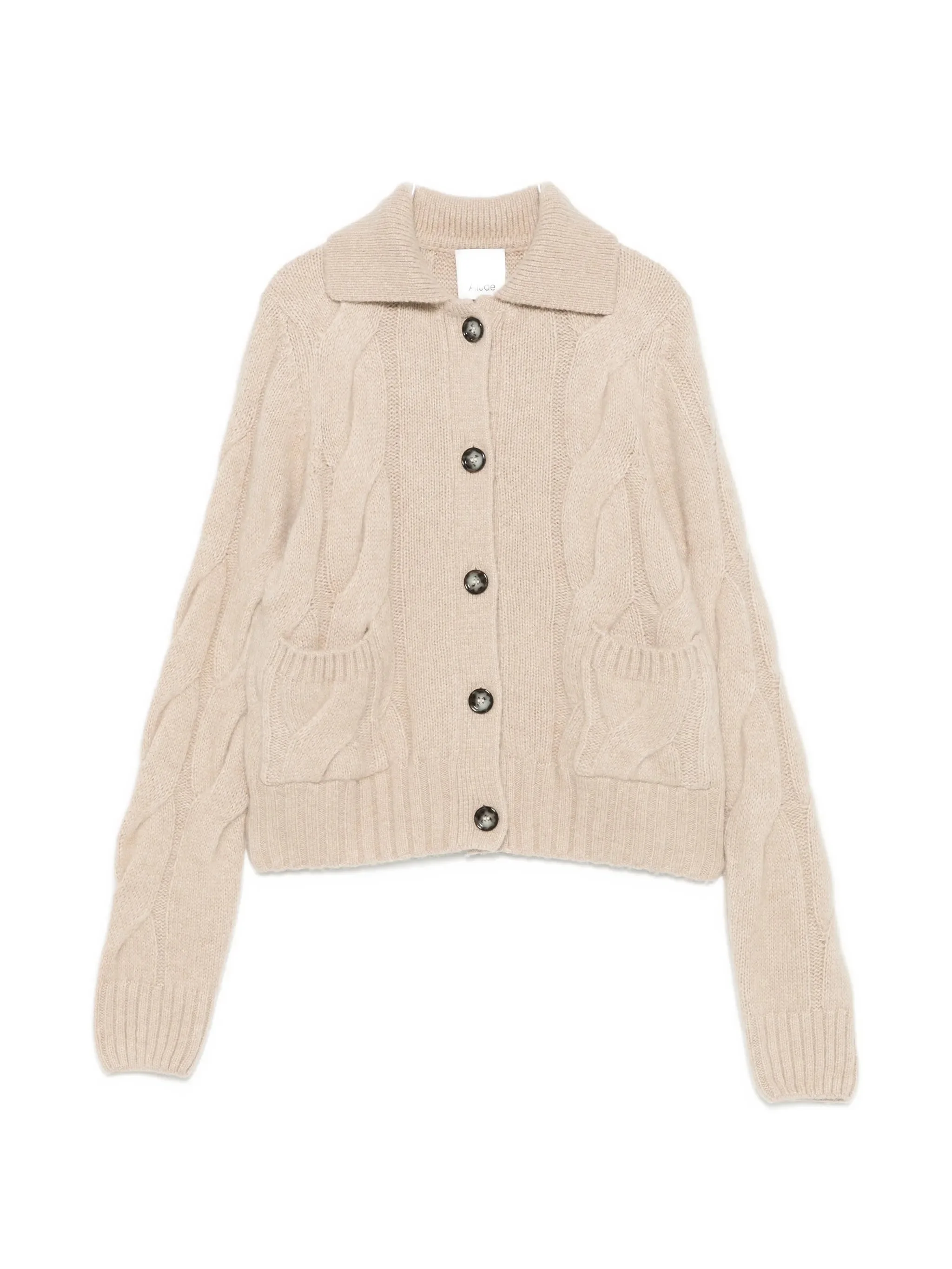 Allude Cable-knit Button-up Cardigan - 1