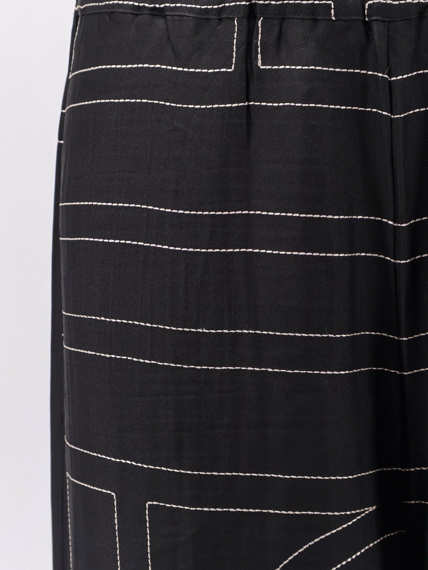 Toteme Silk Trousers With Monogram Logo Embroidery - 3