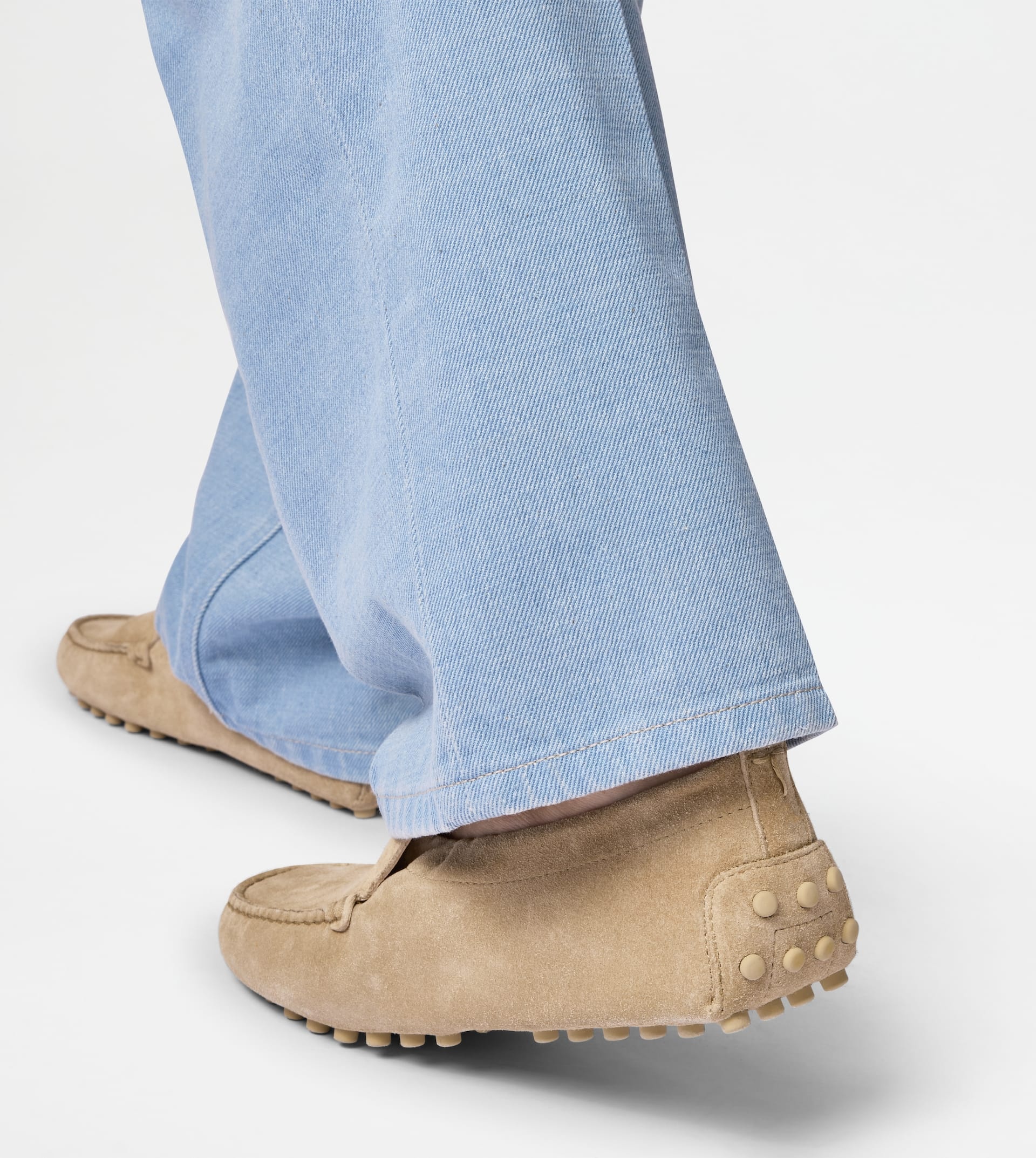 GOMMINO DRIVING SHOES IN SUEDE - BEIGE - 7