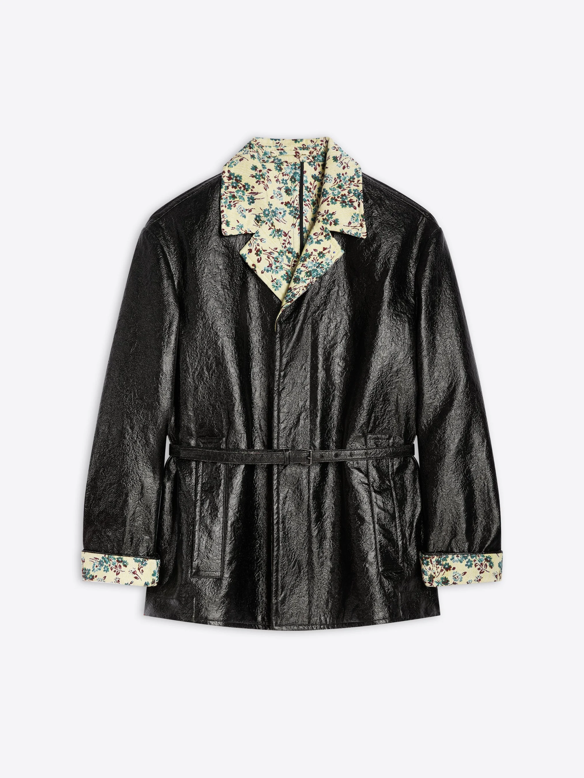 COATED BELTED JACKET - 1