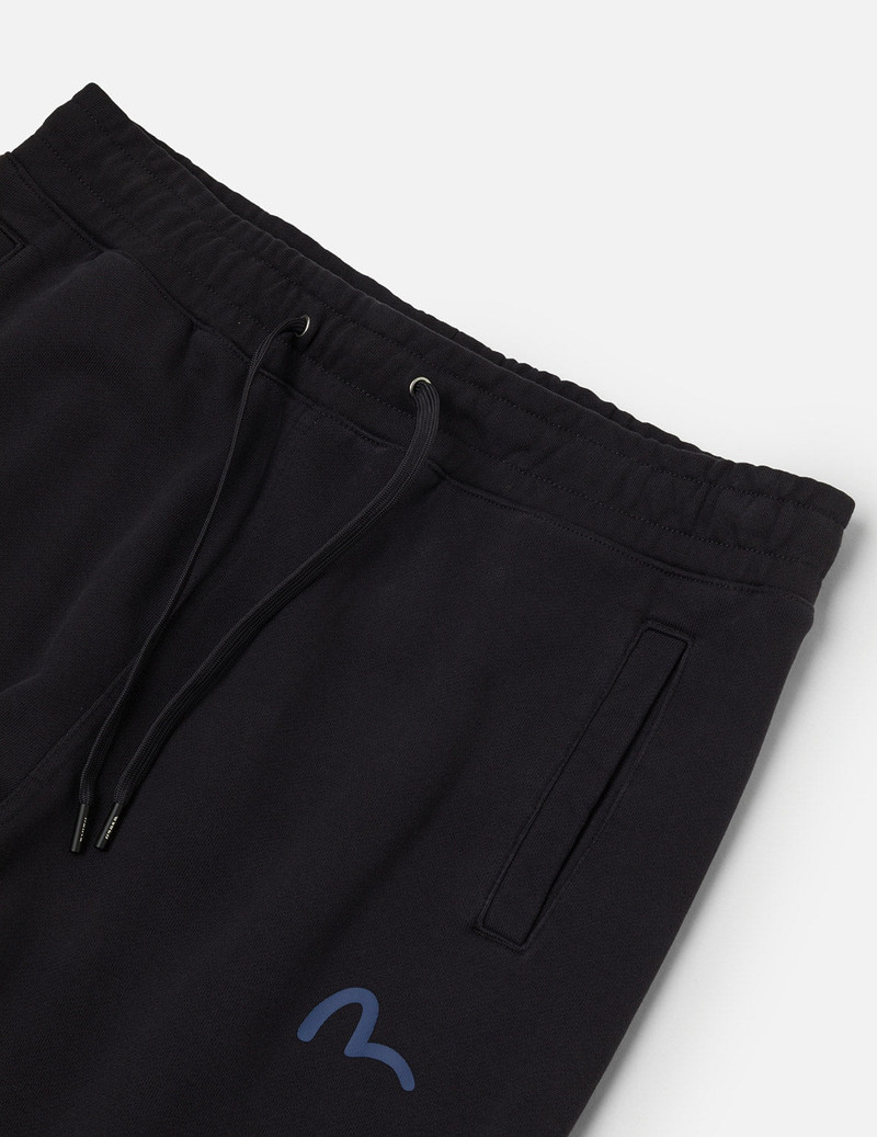 Washed Multi-pocket and Logos Print Straight Fit Sweatpants 7