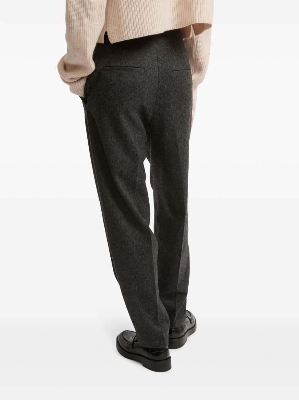 flannel tailored trousers - 4