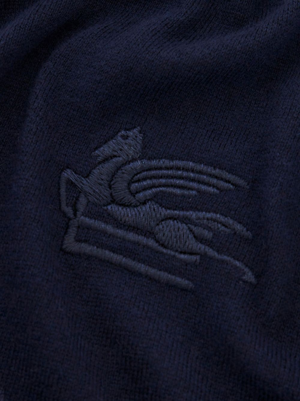 Pegaso-embroidered V-neck cardigan - 5