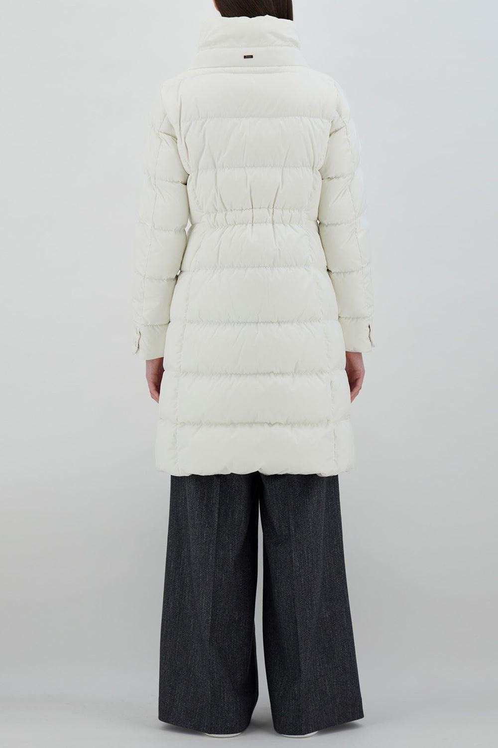 Drawstring Hourglass Coat - 4