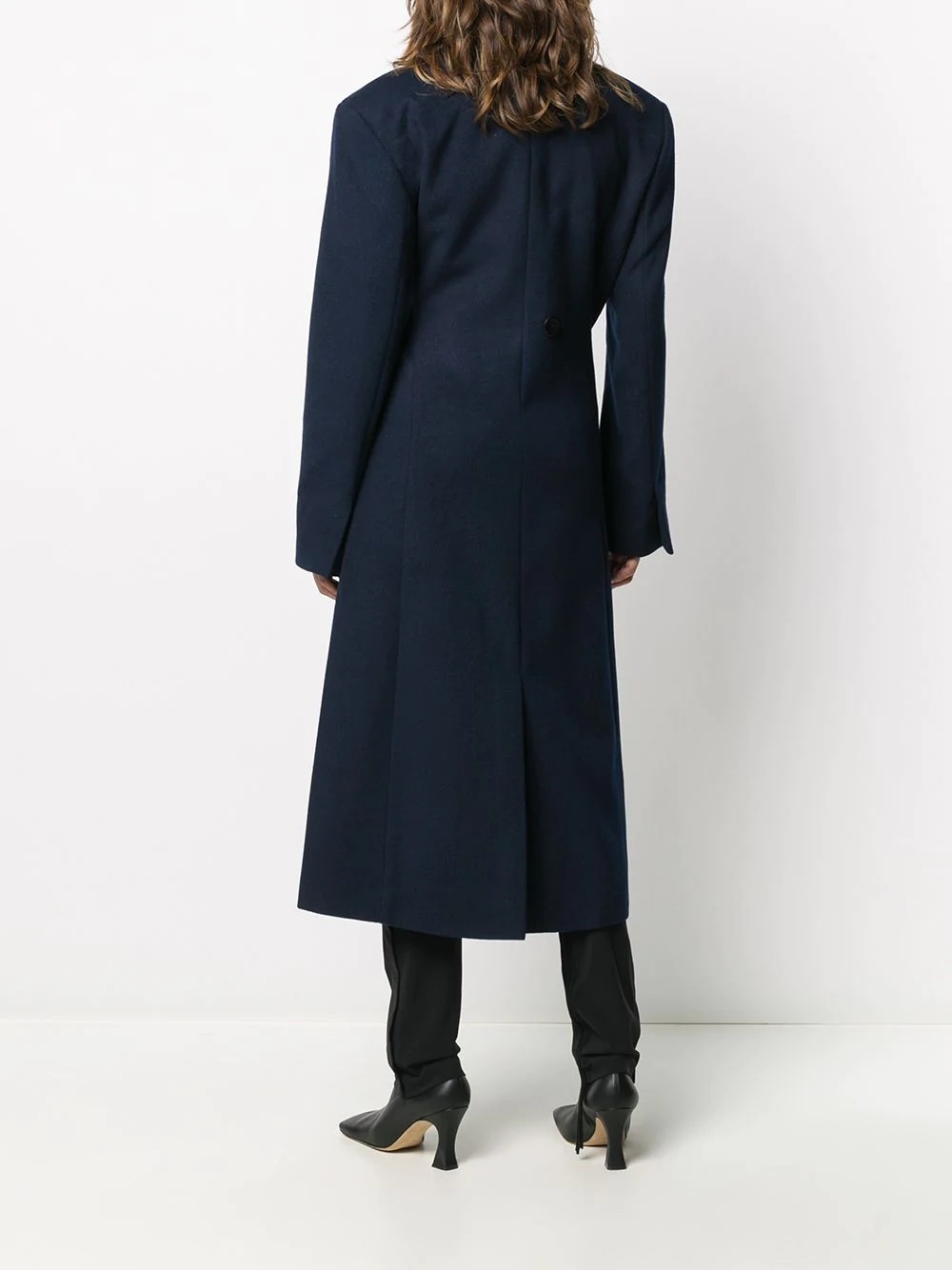 single-breasted tailored coat - 4