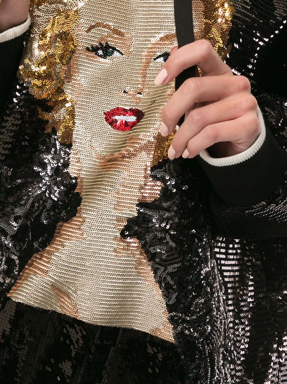 Marilyn Monroe sequin hoodie - 5