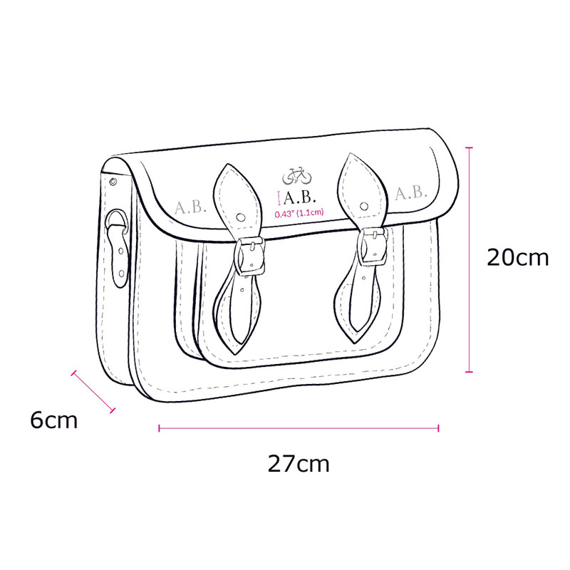 The 11 Inch Satchel - Vanilla 11