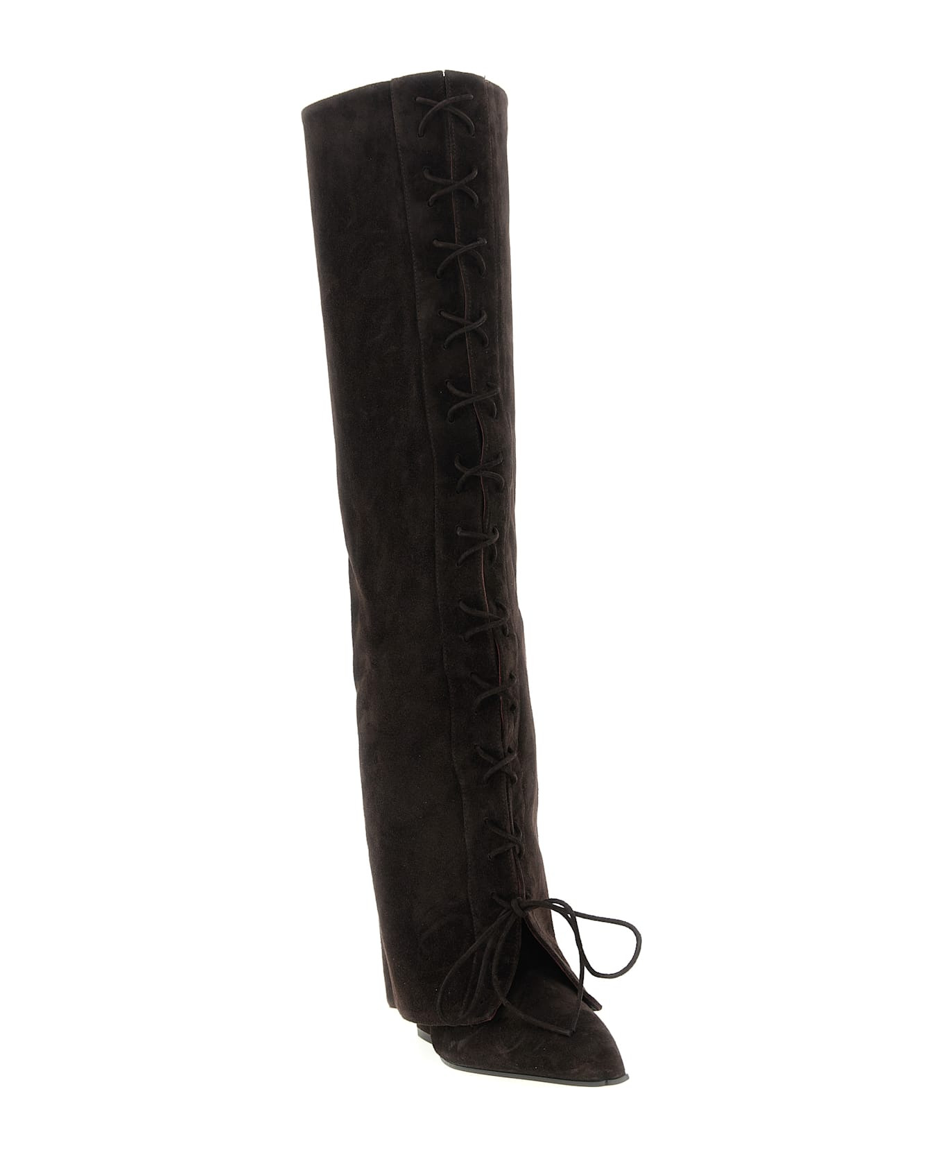 'jane Fold Over Lace Up' Boots - 2