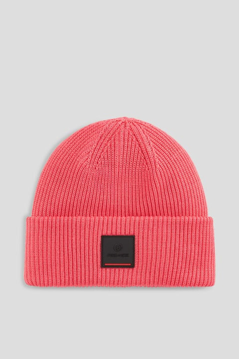 Tarek Knit hat in Neon pink 1