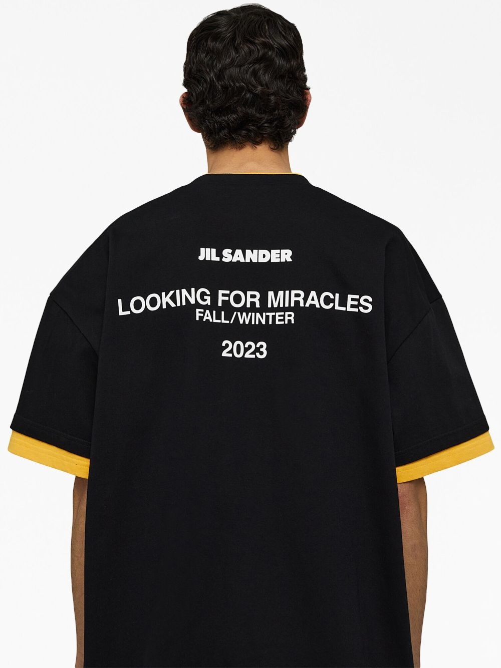 logo-print two-tone T-shirt - 5