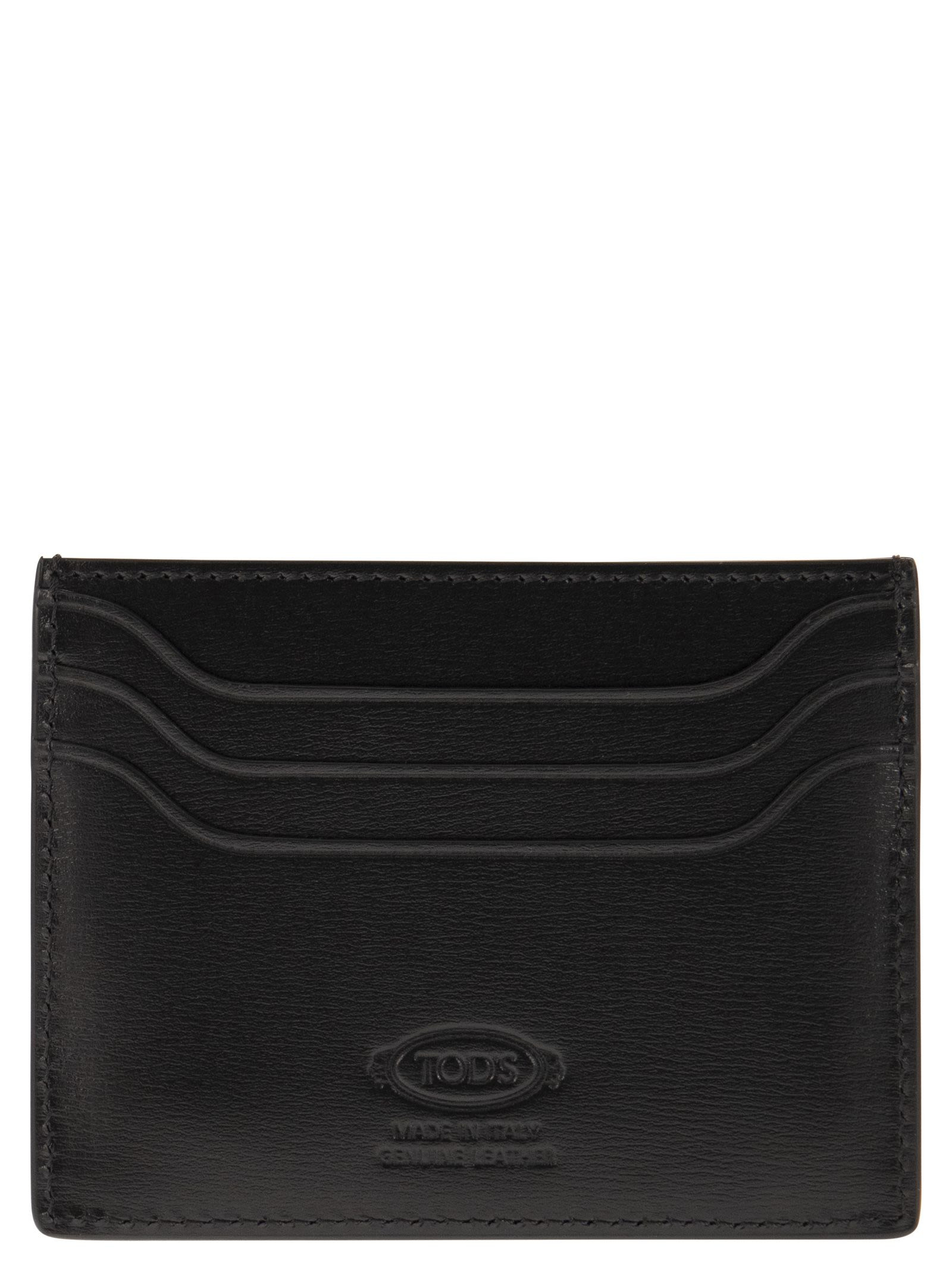 Tod's Men Leather Card Holder With Logo - 2