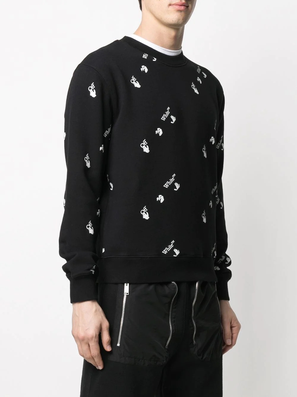 all-over logo sweatshirt - 3