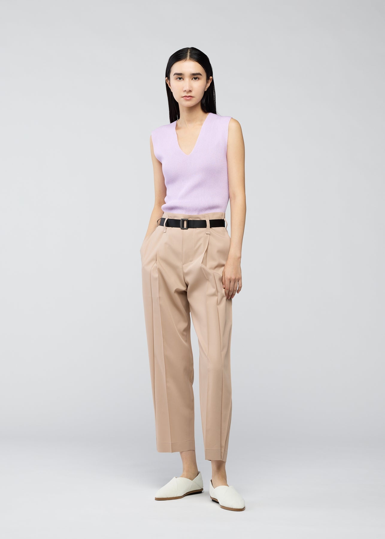 OBLIQUE FOLD BOTTOMS PANTS - 2