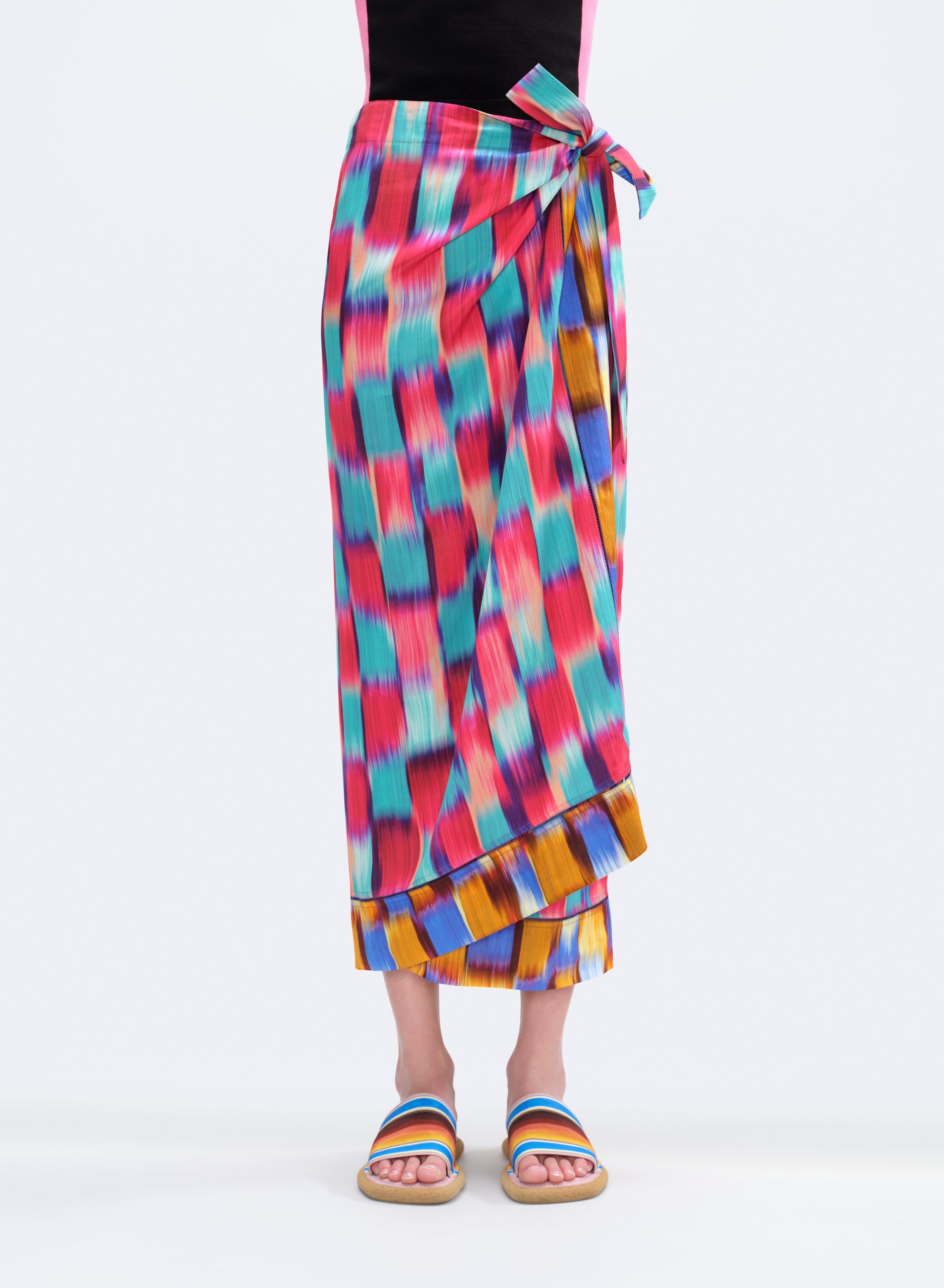 SKIRT WITH LADDERSTITCH - 2