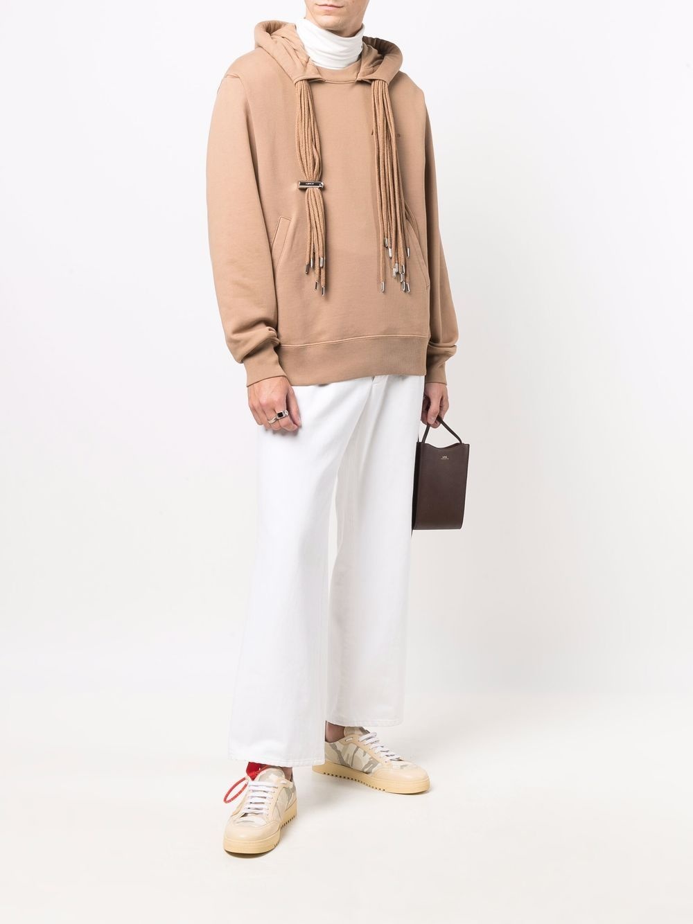multi-cord long-sleeve hoodie - 2