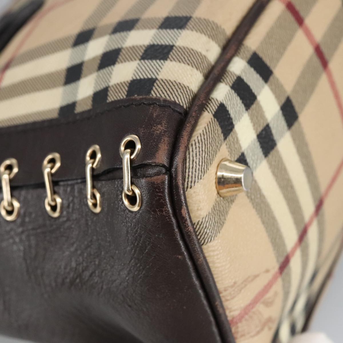 Burberry Nova Check Shoulder Bag Pvc Beige - 11