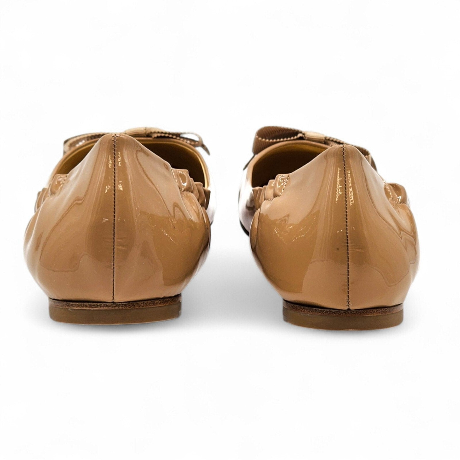 Christian Louboutin Gloriana Patent Leather Ballet Flats Nude EU 41 US 10.5 - 5