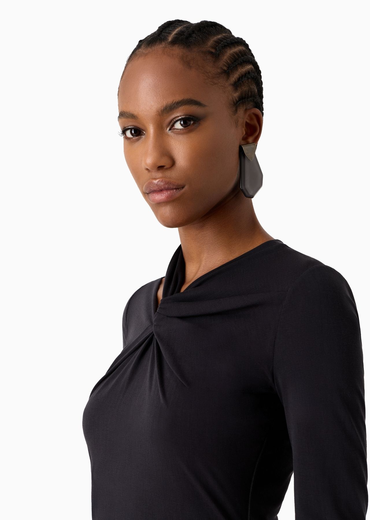 Stretch cupro jersey midi dress - 5