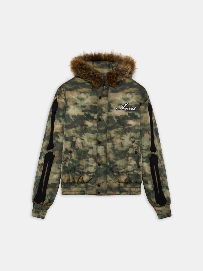 BONES CAMO HOODED DOWN JACKET 1