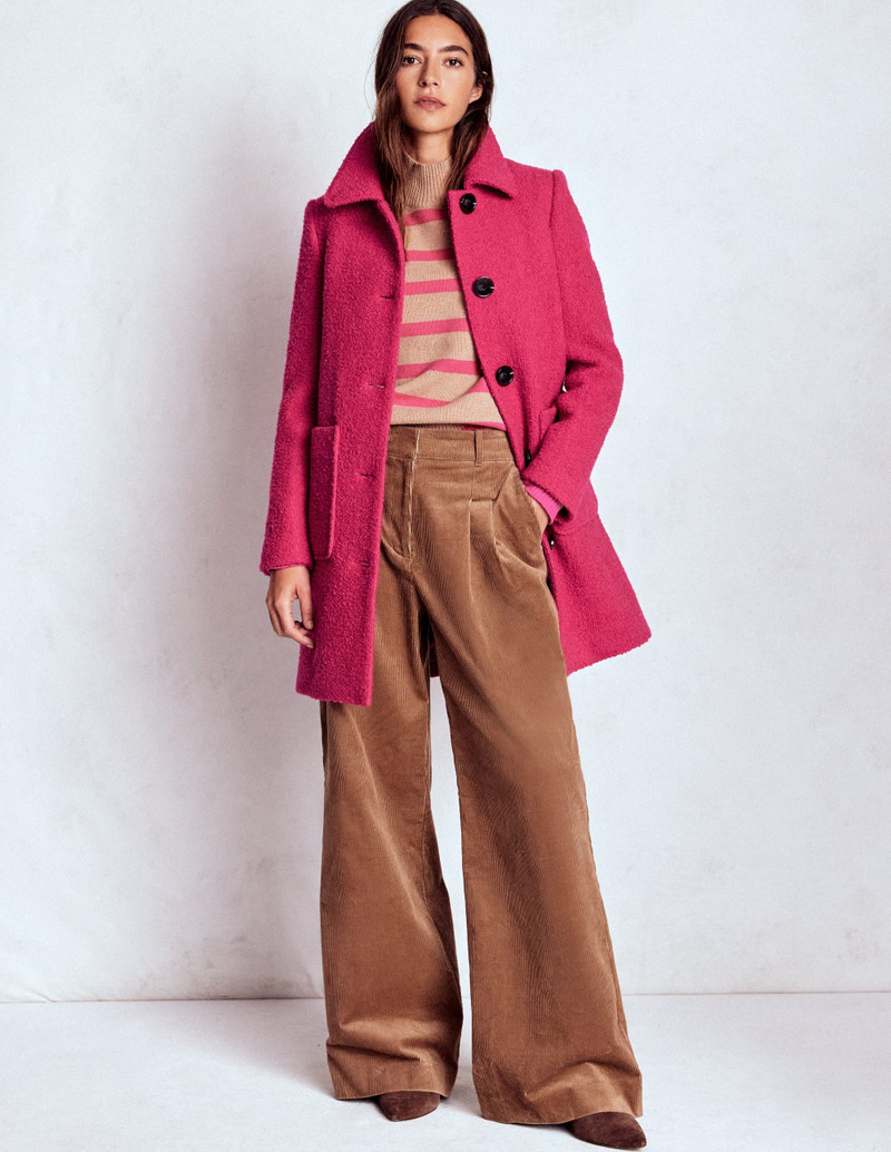Carlisle Wool Coat-Vibrant Pink 5
