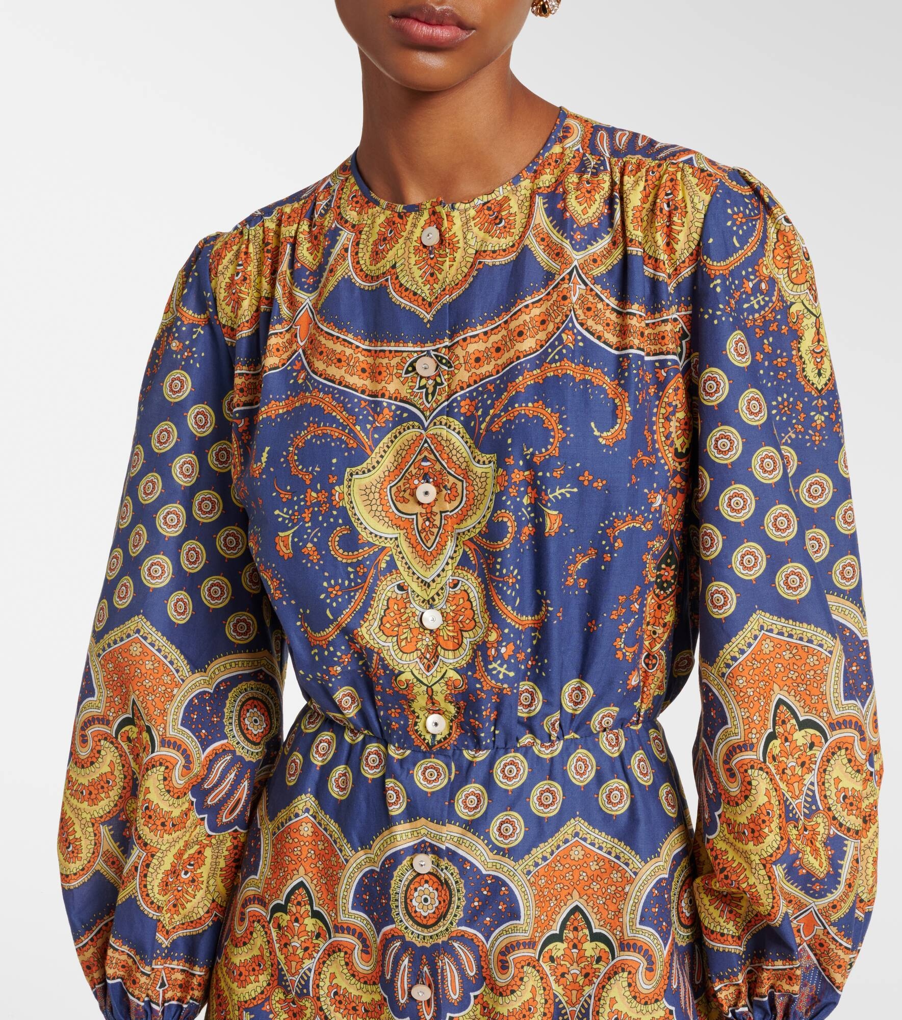 Voyage Imaginaire cotton midi dress - 4