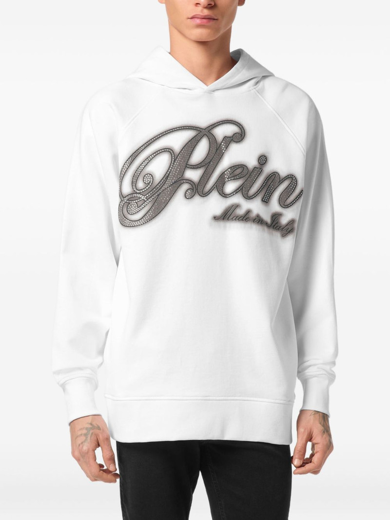 PHILIPP PLEIN rhinestone-embellished hoodie outlook