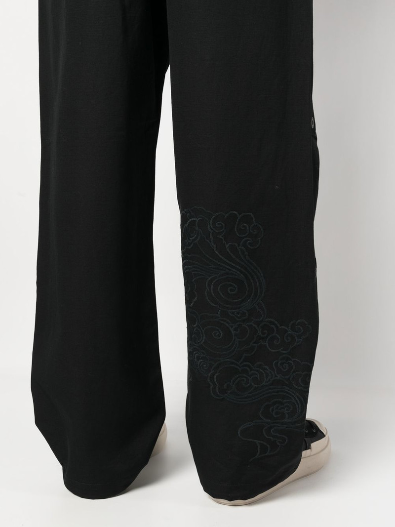 tonal-print loose Snopants trousers 5