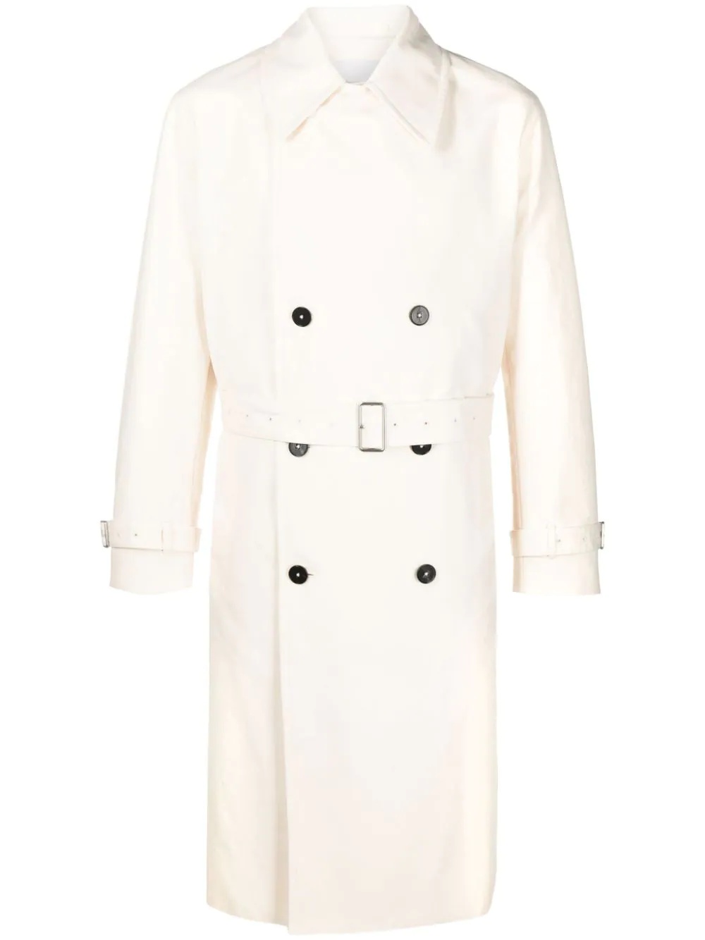 double-breasted trench coat - 1