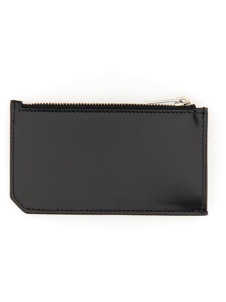PORTA CARTE IN PELLE CON ZIP - 2